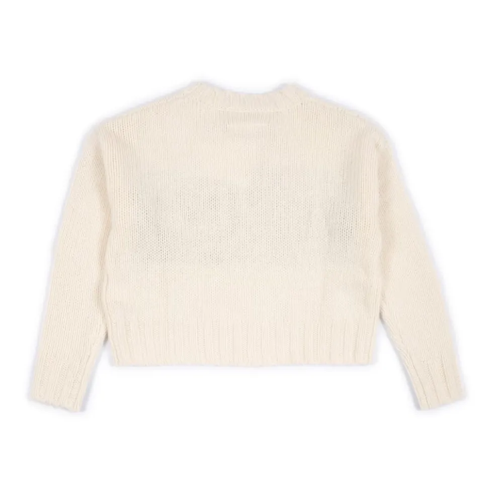 Uldblanding Cropped Pullover