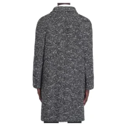 Uld Tweed Frakke med Mohair
