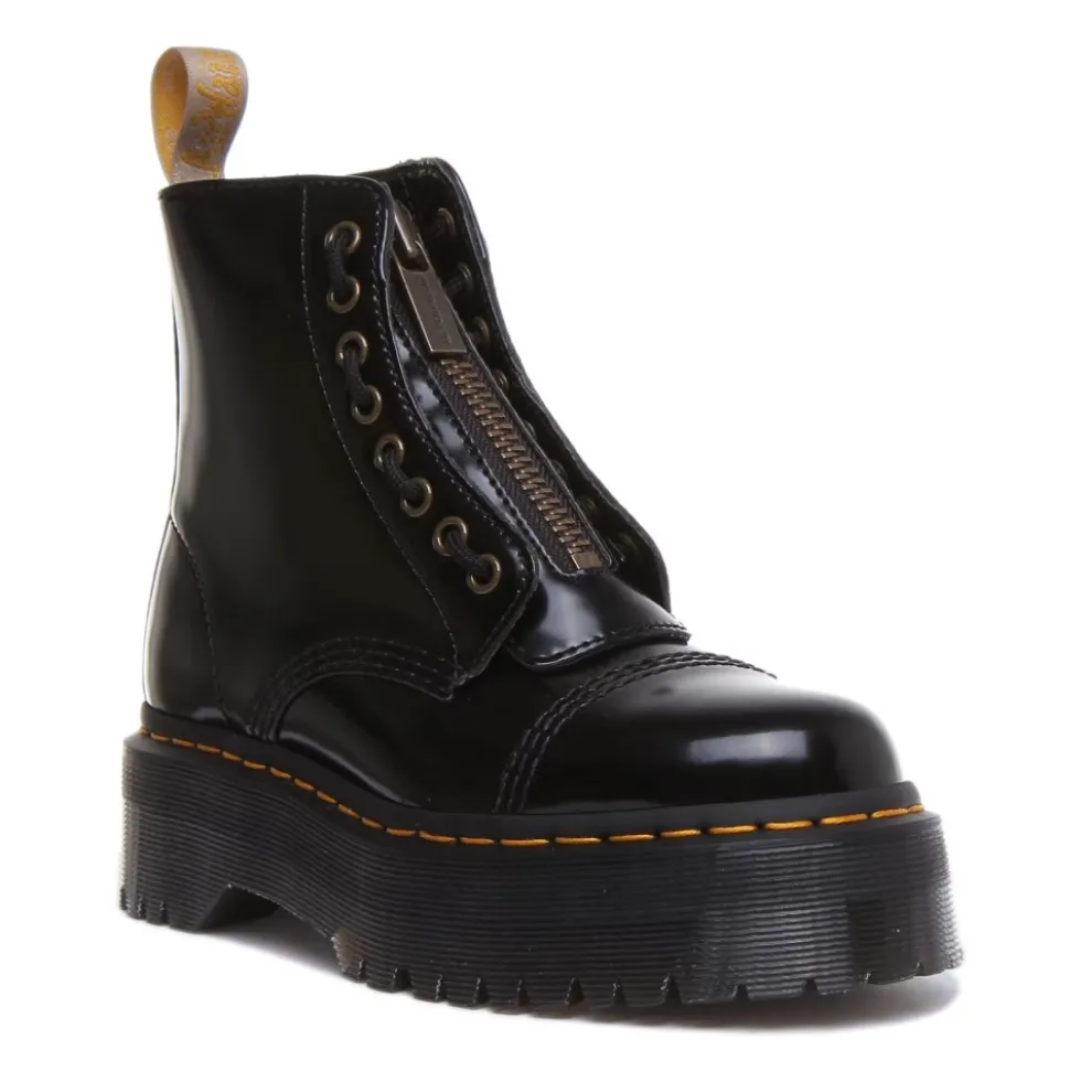 Veganske Sinclair Black Platform Støvler