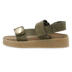 Velcro Sandal Suede - Olive