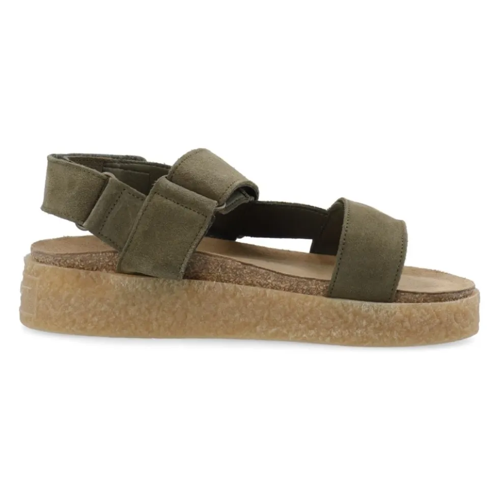 Velcro Sandal Suede - Olive