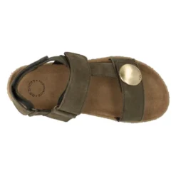 Velcro Sandal Suede - Olive