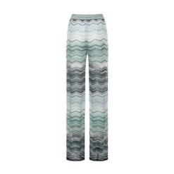 Vide Chevron Lamé Viscose Bukser med Pailletter