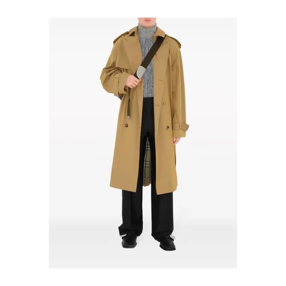 Vintage Check Beige Frakke