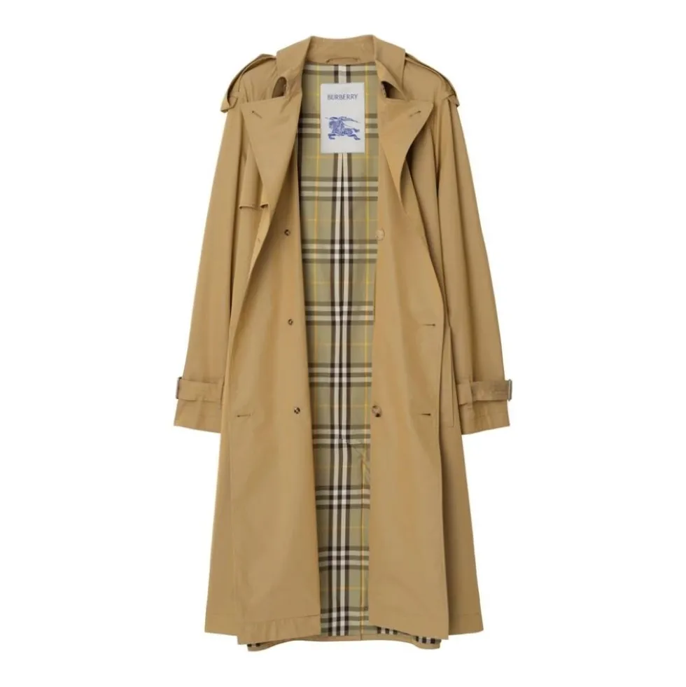 Vintage Check Beige Frakke