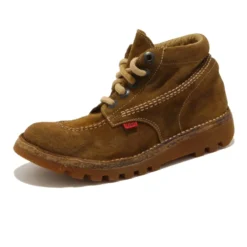 Vintage sennep slip-on sneaker sko