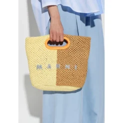 Vævet Tote Bag med Logo Detalje