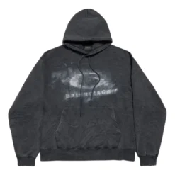 Washed Crayon Loop Logo Oversized Hættetrøje