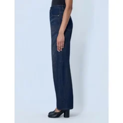 Wide-leg denim bukser