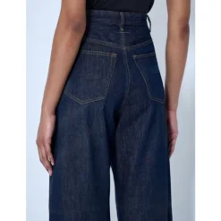 Wide-leg denim bukser