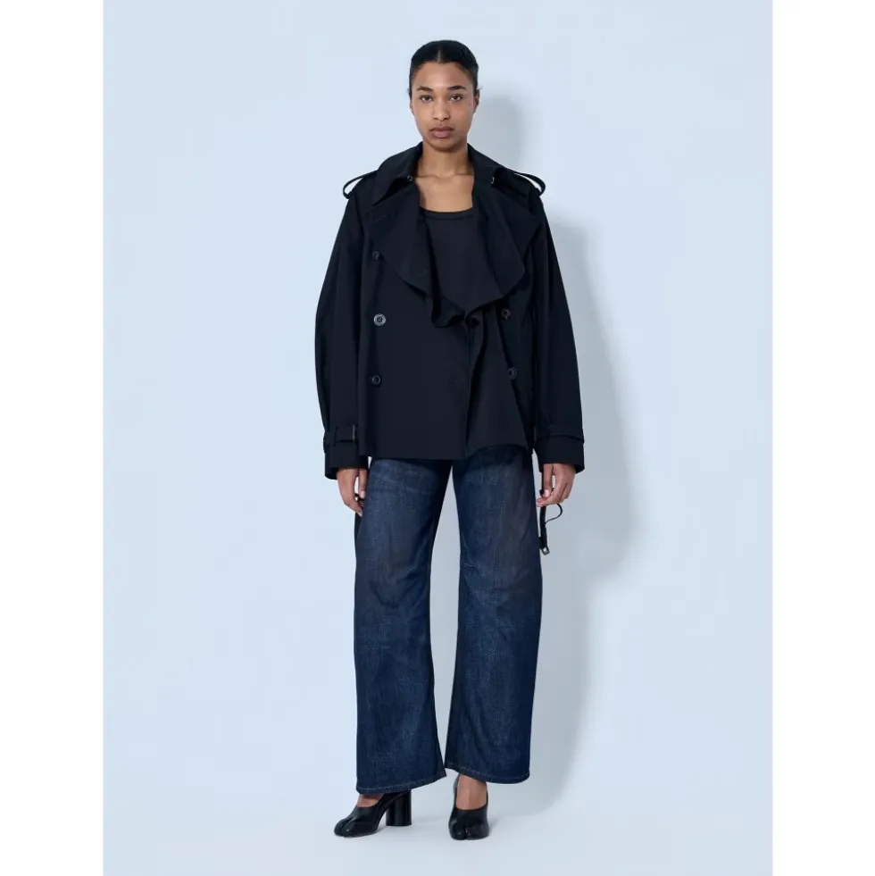 Wide-leg denim bukser