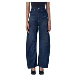 Wide-leg denim bukser