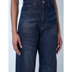 Wide-leg denim bukser