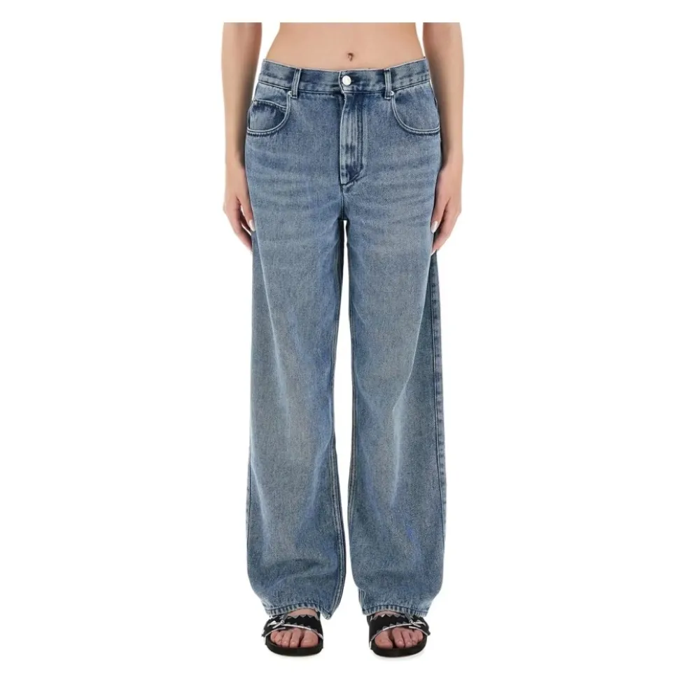 Wide Leg Denim Jeans