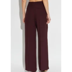 Wide-Leg Plisserede Bukser