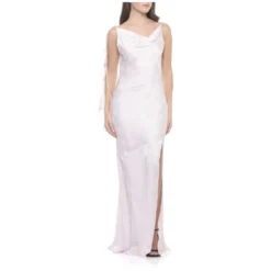 Wide Neckline Ruffle Dress