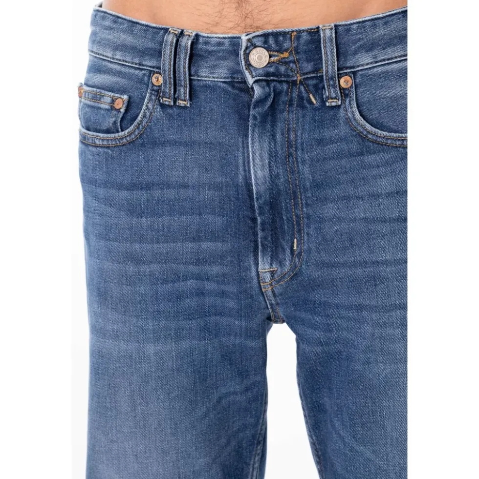 Wise Vintage Wash Straight Jeans