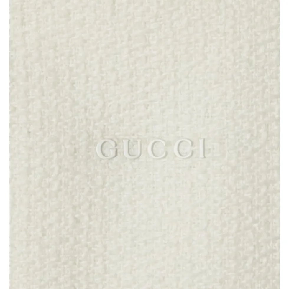 Wool Bouclé Jakke med Logo
