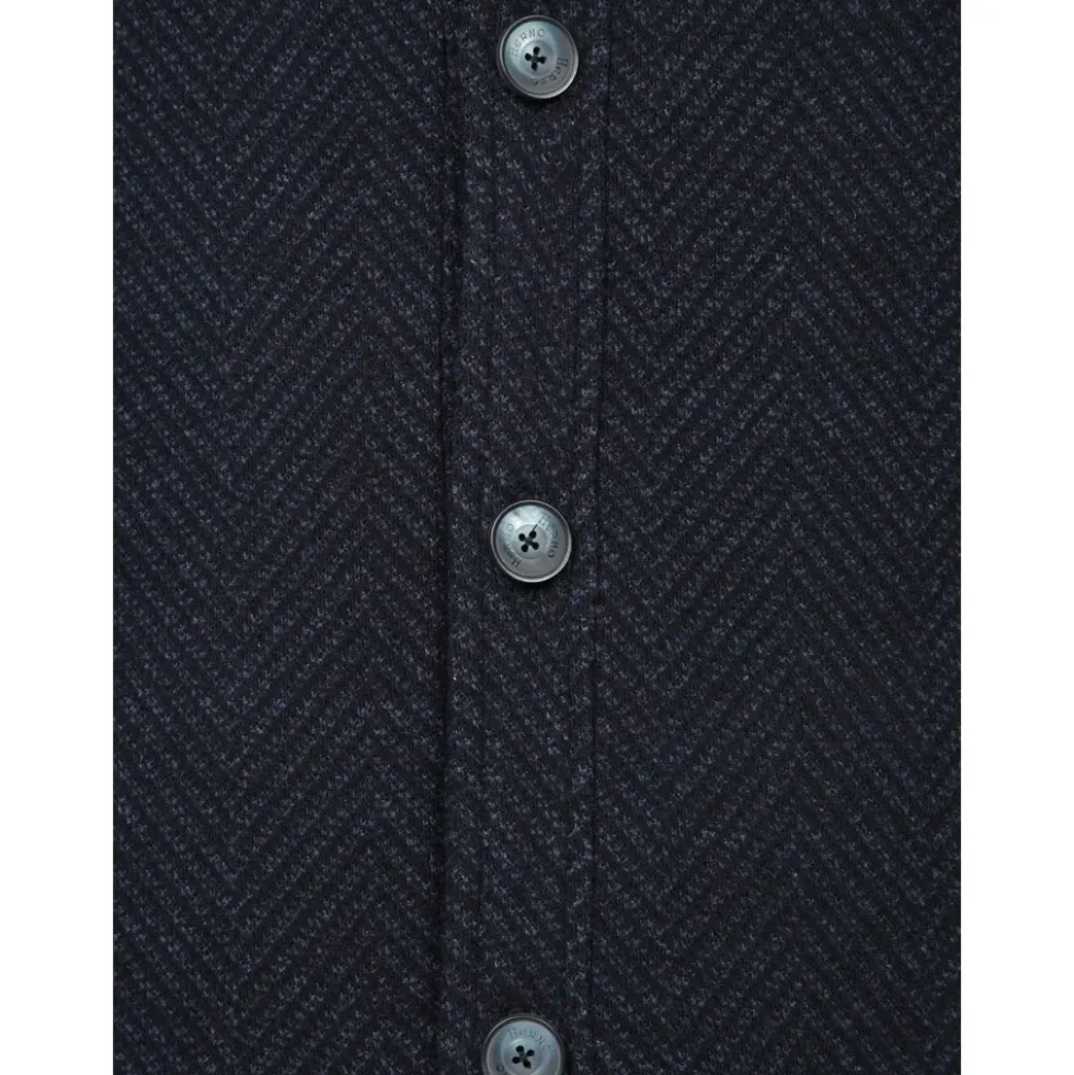 Wool Herringbone Overshirt