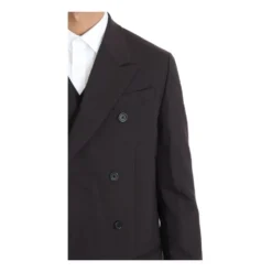 Wool Stretch Long 3 Piece Suit