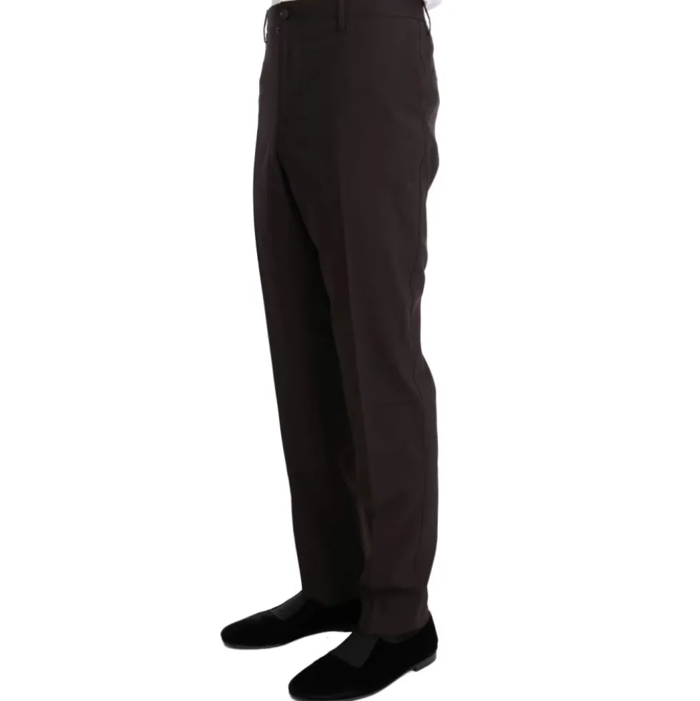 Wool Stretch Long 3 Piece Suit