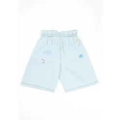 Xhuni Denim Shorts med håndbroderi
