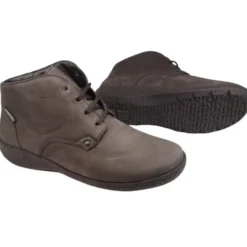 ZEA Grå Nubuck Brede Sko