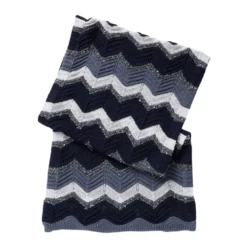 Zig Zag Paillettes Scarf 40x200
