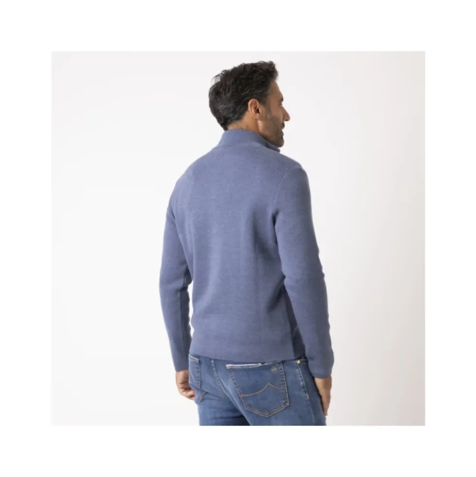 Zip Cardigan med ståkrave
